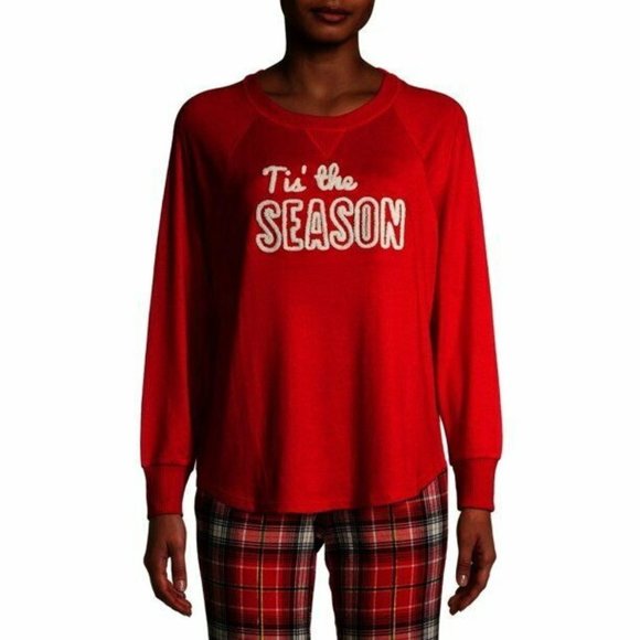 Secret Treasures 'Tis The Season NWT PJ Top Soft L - Picture 1 of 7
